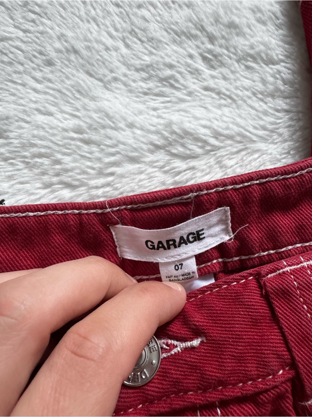 GARAGE | Dani Carpenter Pants In Crimson red - Picture 9 of 11